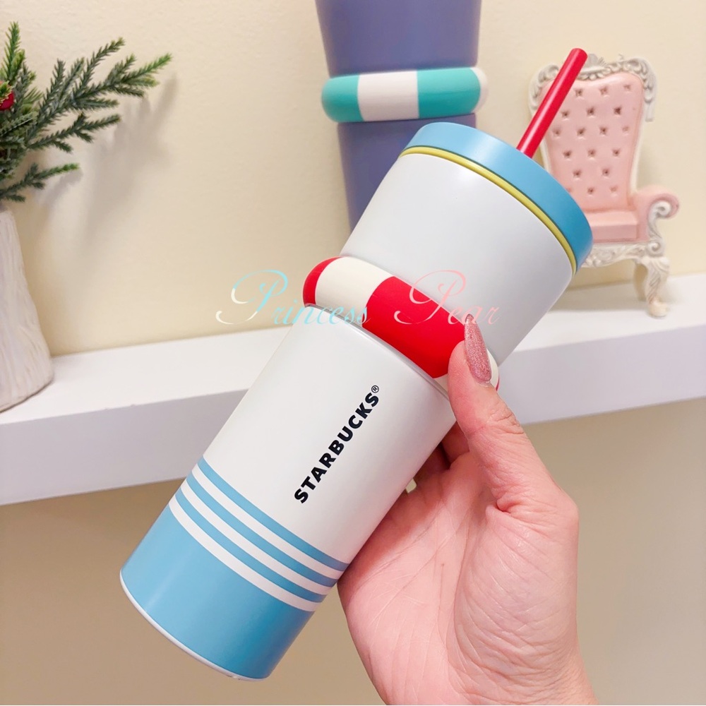 2x 2019 Starbucks SAILBOAT stainless stain  16 oz oz tumbler - Picture 6 of 9